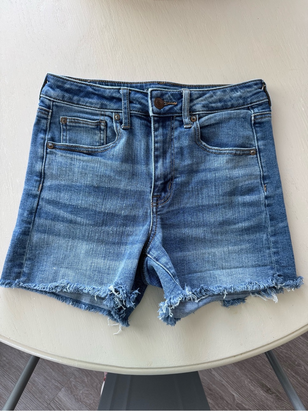 American Eagle Outfitters “Super Hi-Rise Shortie” Shorts